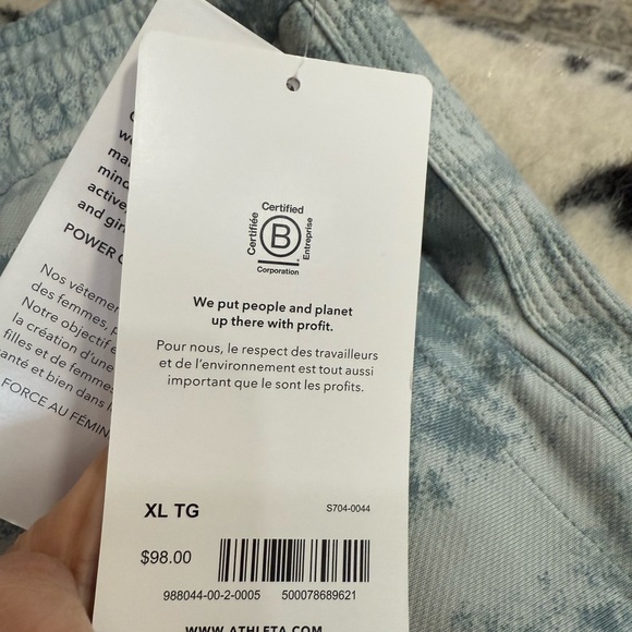 Athleta Farallon Green Camo Patterned Joggers Pants NWT Size XL - Picture 4 of 6